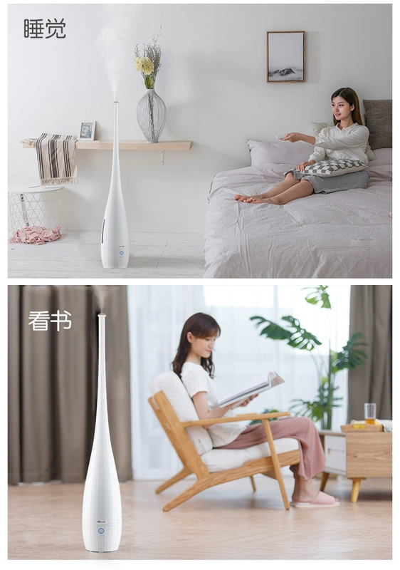 Bear tầng loại máy tạo độ ẩm nhà câm phòng ngủ phụ nữ mang thai văn phòng mini sáng tạo không khí thanh lọc máy hương liệu - Máy giữ ẩm
