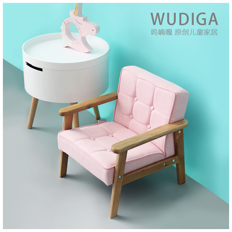 Sooo customized preferably quality water curlewicker solid wood cotton hemp cloth art children sofa reading corner arrangement soft seat