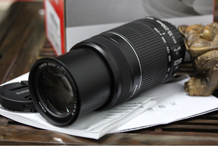 Gửi túi ống kính Canon Canon EF-S 55-250mm IS STM Ống kính tele chống rung Canon SLR STM