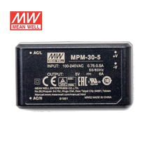 MPM-30-5台湾明纬30W 80~264V输入 5V6A输出绿色医疗基板型电源