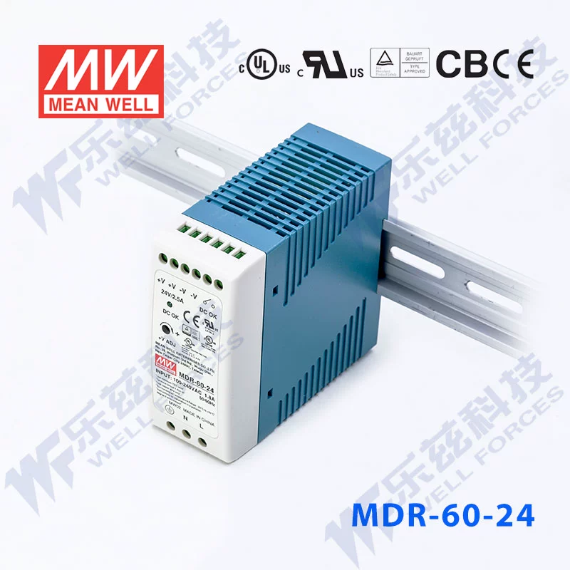 nguồn tổ ong 12v 100a MEAN WELL MDR đường sắt cung cấp điện công nghiệp 10/20/40/60/100W DC 5V/12V/24/48V điện áp đầu ra nguồn tổ ong 24v 30a nguồn 24v 20a