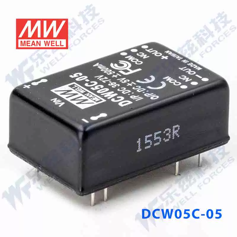 Поверхность DC-DC модуль питания DCW05C-05 5Вт 36~72В вращение ±5В0.5A двойной выход