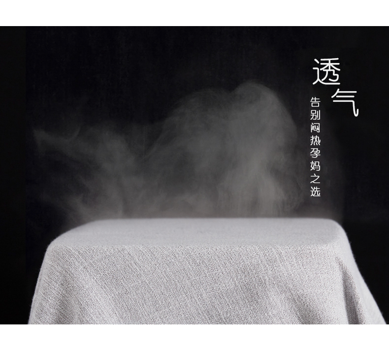 Váy hè 2019 cho bà bầu mới cho bà bầu mang chất liệu cotton và vải lanh trong phần dài rộng tay ngắn thời trang hè Hàn Quốc phiên bản thủy triều - Áo thai sản shop đồ bầu