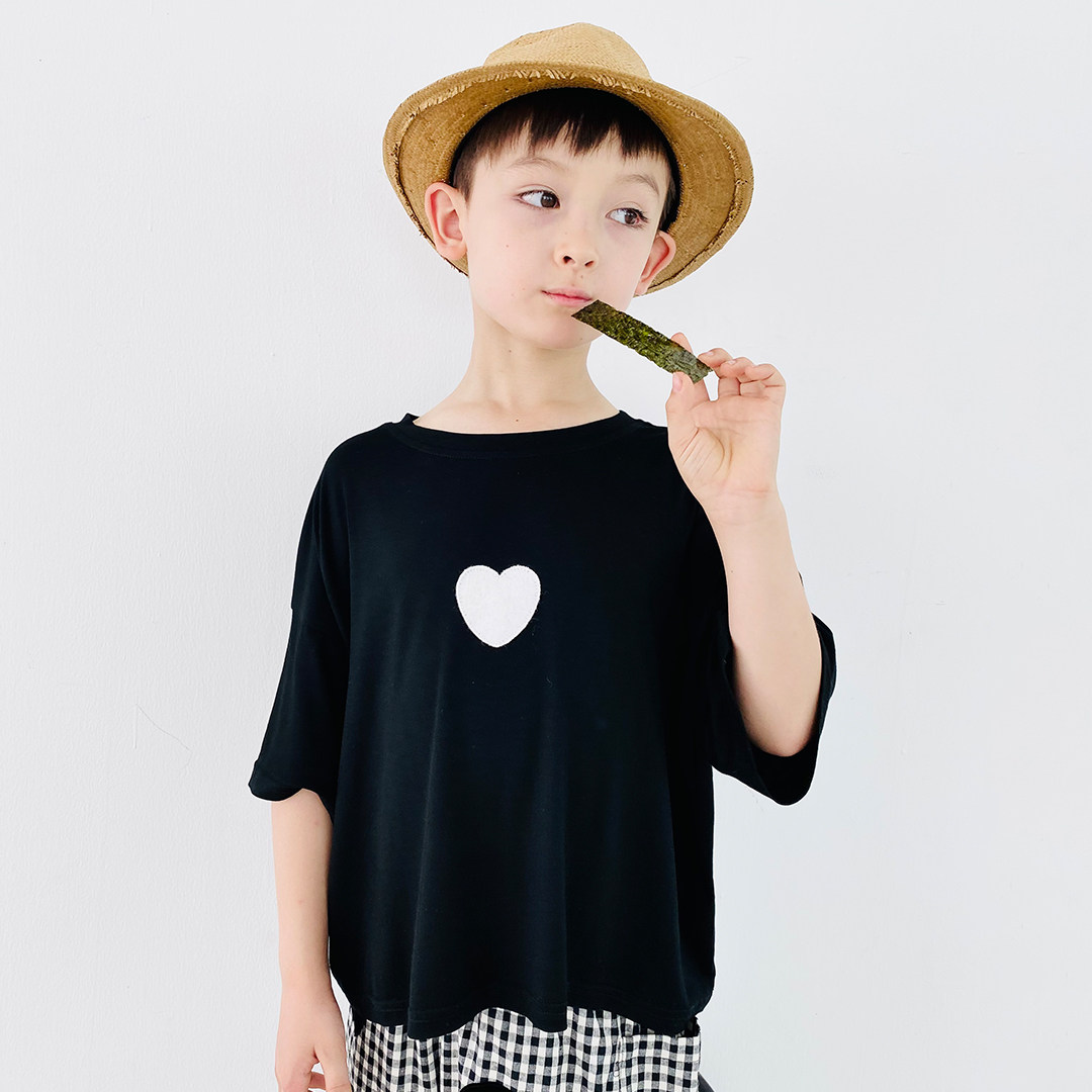 imakokoni children t-shirt male and female short sleeves pure cotton baby 2021 new children blouses summer tide 21610-Taobao