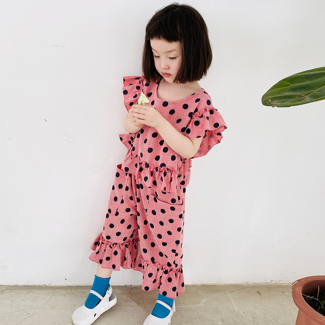 imakokoni children dress girl summer loaded children sleeveless suit Summer 2021 new two sets of pants 21612-Taobao