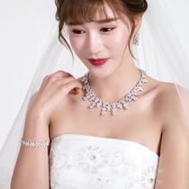 Japanese and Korean fashion collarbone necklace female temperament sweet and happy Diamond Ball double layer choker Joker pendant with ornaments