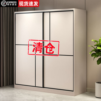 Wardrobe for home bedroom rental 2026 new storage locker small apartment simple assembly solid wood wardrobe
