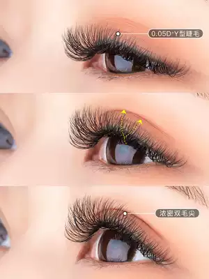 d Barbie warped 0 05y grafted eyelashes super soft mixed d roll degree super long European yy hair 15mm optional