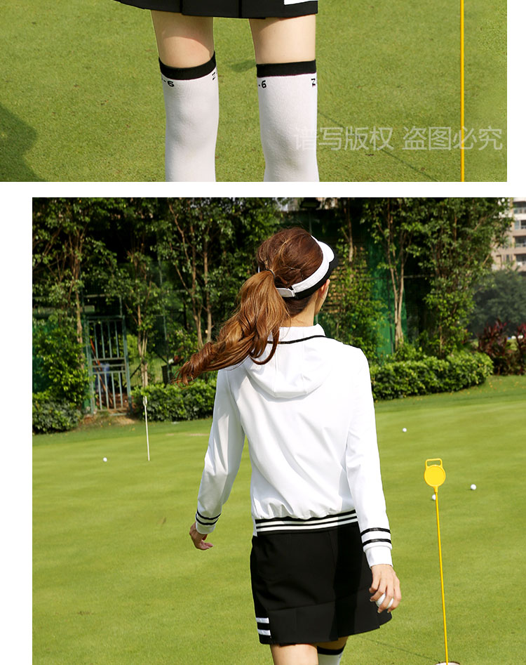 Quần áo golf ZG-6 mới 2018 Quần áo nữ mùa thu và mùa đông áo khoác ngắn màu trắng quần ngắn bán túi đựng gậy golf mini	