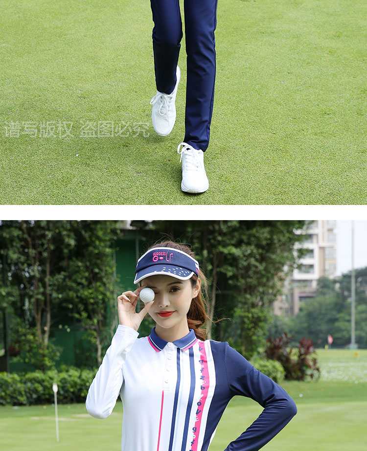 Mùa thu đông 2018 Quần áo golf ZG6 nữ quần áo bóng nữ phù hợp với áo thun dài tay Áo sơ mi quần lọt khe Baolan giày đánh golf