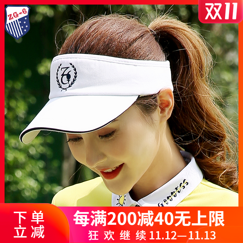 ZG-6 Golf Women fashion ball cap empty hat white treasure Blue Sun sunshade hat