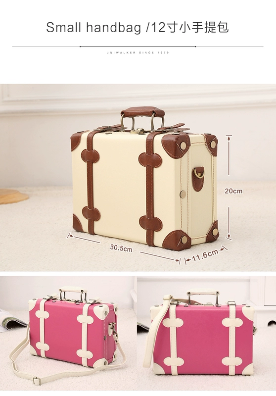 uniwalker vali cổ điển Nhật Bản và Hàn Quốc dành cho nam và nữ Vali xe đẩy 24 inch Hộp đựng mật khẩu 26 inch vali bamozo