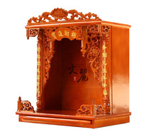 Wenli Buddhist utensils Buddhist hall supplies Buddhist niches altar tables shrine cabinets hanging niches carved couplet hanging niches 48 ​​wide