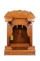Wenli Buddhist furniture Buddhist hall supplies Buddhist niches wall cabinets hanging niches Ash solid wood carved Buddha light wall cabinets 48 ​​wide