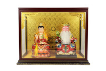 Wenli Buddha glass dust cover glass Buddhist niche glass niche 48cm wide 12 inch Buddha glass niche