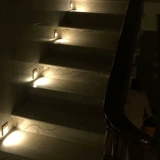 Встраиваемый светодиодный ночник для отеля для коридора подходит для лестницы, подсветка пола, физиологичная индукционная подсветка для лестниц