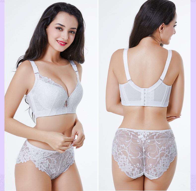 Vòng thép mỏng cộng với phân bón XL áo ngực tụ tập chống chảy xệ ngực lớn đồ lót lớn màu đỏ năm nay áo lót ko gọng