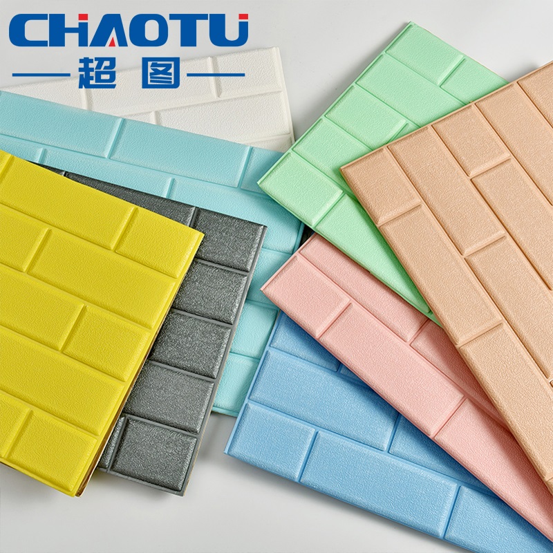 3d Solid Wall Sticker Living-room Bedroom Cozy Self-Adhesive Wallpaper Brick Tattooed Background Wall Waterproof renovated Self-adhesive sticker-Taobao
