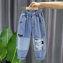 Childrens trousers spring trousers 2021 new boys spring and autumn style jeans