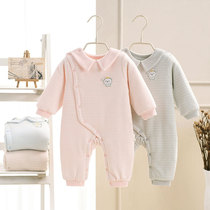 Baby Conjoined Clothing Autumn Winter Warm Thickening Newborns Pure Cotton Clothes Men And Women Baby Clips Cotton Khab Outfits