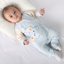 Baby Clothes Spring Autumn Suit Pure Cotton Men And Women Split Sleeping Clothes Winter Warm High Waist Freshmen Hit Bottom Underwear