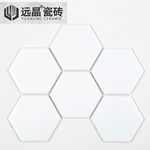 远晶 Белая матовая шестиугольная мозаика для ванны, 195x