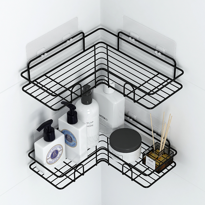 Bathroom shower rack free punch powder room shower gel shelf shower room shower room corner triangle corner