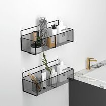 Bathroom shelf toilet wall hanger wall hanging non-perforated wall washtable hanging basket bedroom storage