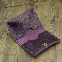 Резные цветы с маленькой карточкой фиолетовой