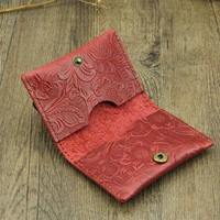 Резные цветочные красные карты красная