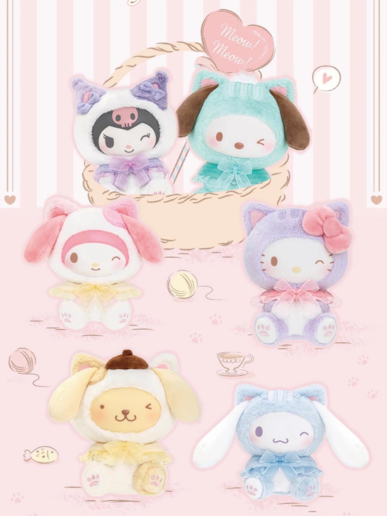 Authentic Toptoy Sanrio Characters Play With Kittens Series Blind