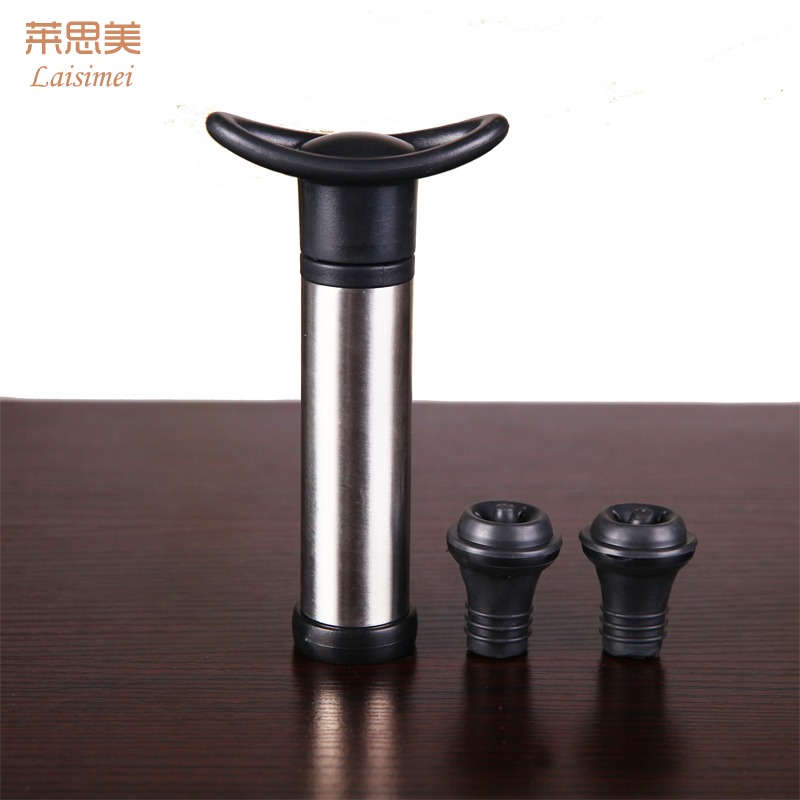 Stainless steel red wine vacuum suction stopper Red wine stopper bottle stopper fresh-keeping wine stopper pump bottle sealing appliance set