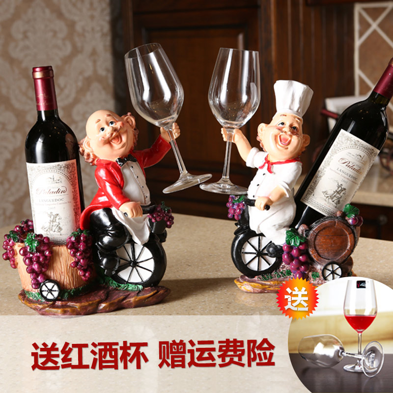 Personalized wine rack decoration creative European-style living room wine bottle rack red wine glass rack home wine rack goblet rack