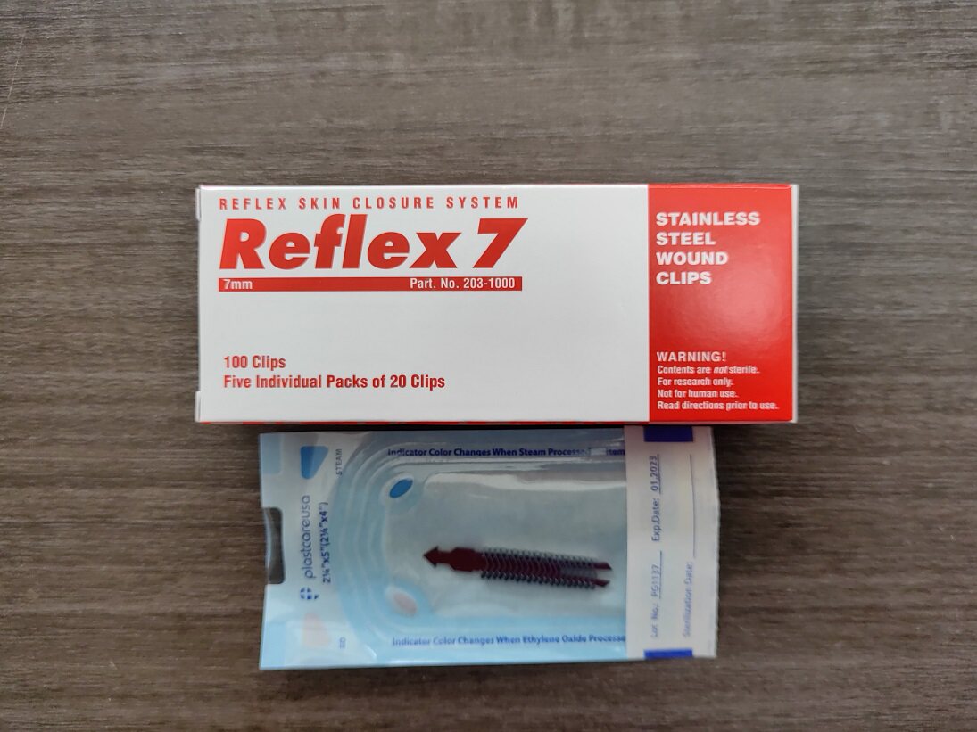 Cellpoint Scientific缝合针203-1000 7mm缝合针 7mm伤口缝合夹