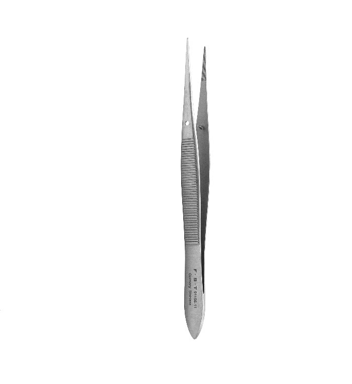FST镊子91156-11 Splinter Forceps 实验室学生练手组织镊子