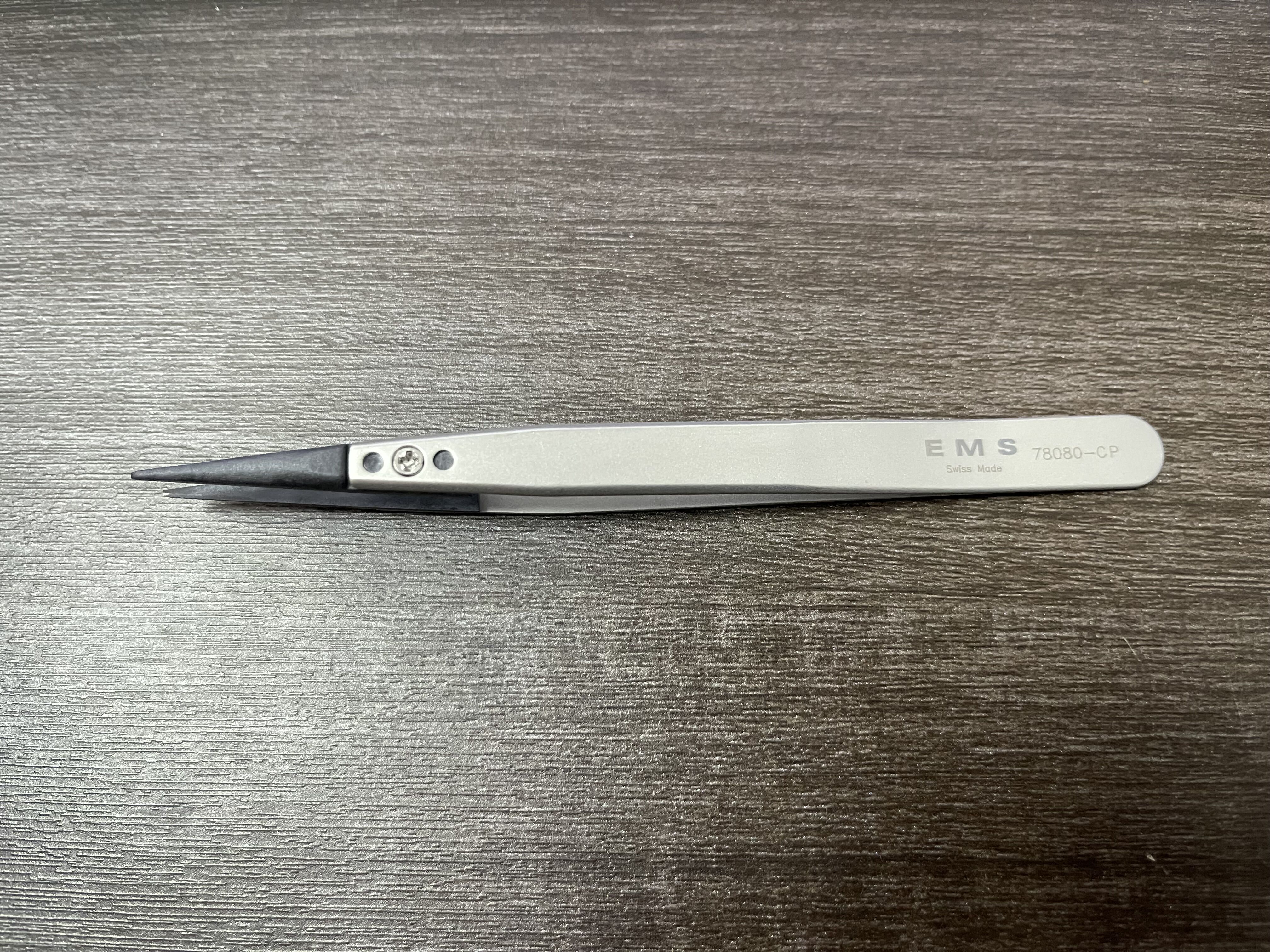 EMS镊子78080-CP  Style 00 Peek Tweezer 实验室扁头耐高温镊子