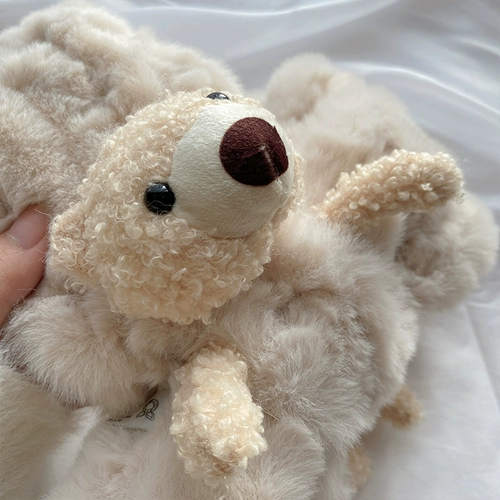 Милый демисезонный шарф подходит для мужчин и женщин, мягкий бархатный удерживающий тепло шарф-платок, с медвежатами