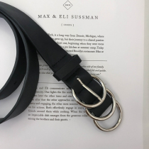  19 STUDIO Korea ins Dongdaemun 3 ring belt needle buckle mens all-match Korean belt mens and womens models