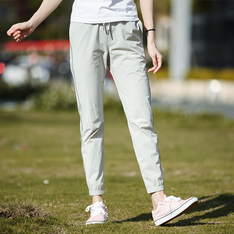 Quick-drying pants women's summer thin stretch breathable loose legging tights outdoor hiking running casual sports pants men