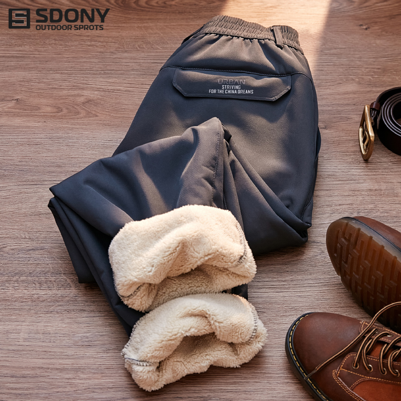 Storm pants men winter plus plus thick warm windproof waterproof stretch grasp soft shell outdoor workwear hiking pants