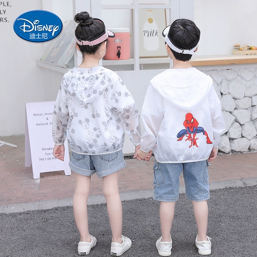 Дисней, детский солнцезащитный крем, одежда для защиты от солнца, летняя куртка подходит для мужчин и женщин, «Холодное сердце», УФ-защита