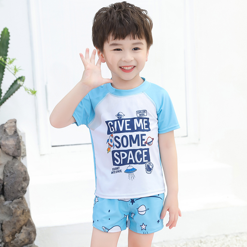 Children's swimsuit boy Summer CUHK Boy speed dry sunscreen Two-style swimsuit pants 2021 New baby swimming suit