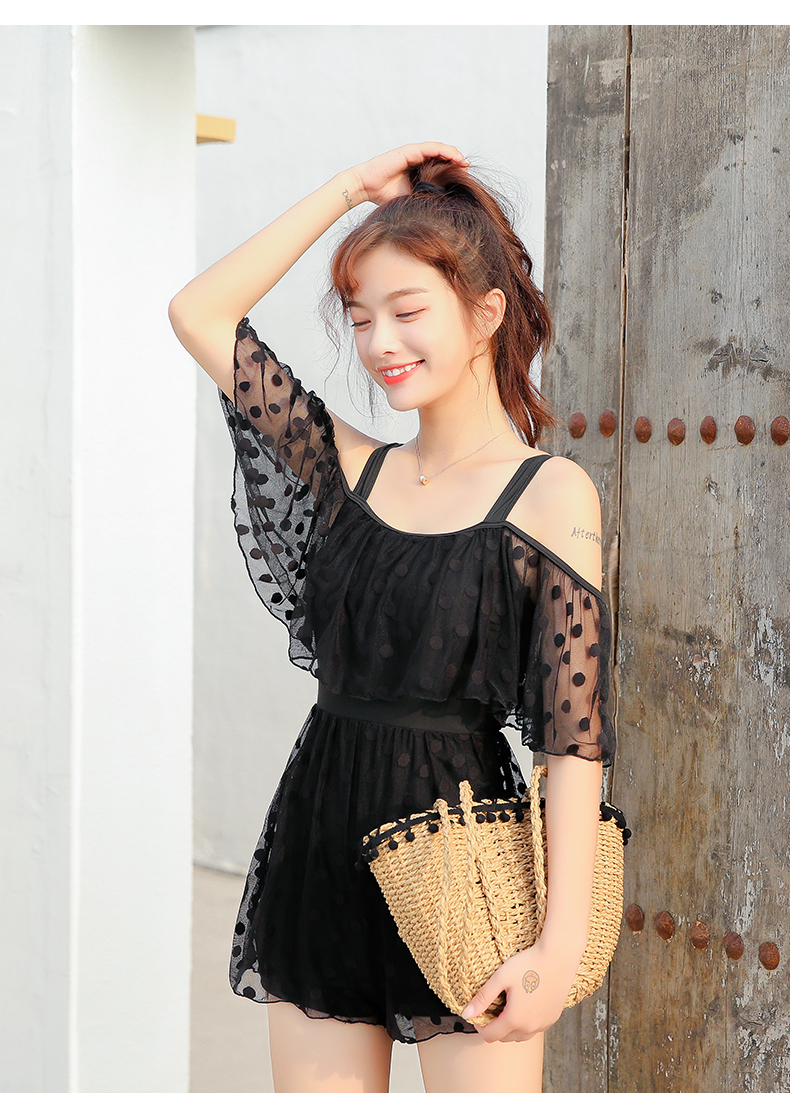 Đồ bơi mới 2018 nữ Xiêm bảo thủ giảm béo bụng phẳng góc tụ tập gợi cảm nhỏ tươi lưới nóng bỏng - Bộ đồ bơi One Piece mẫu áo tắm liền thân đẹp