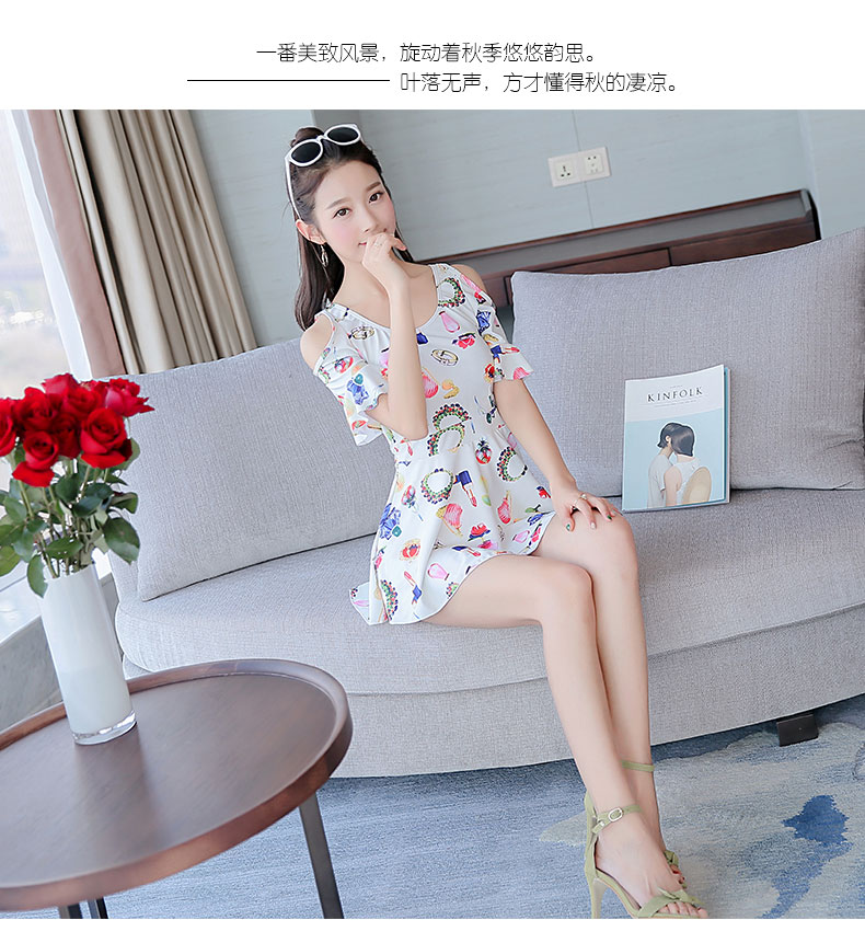 Áo tắm nữ bảo thủ che bụng thon gọn gợi cảm váy một mảnh ngực nhỏ bằng thép tấm tụ tập cô gái Hàn Quốc đầm xuân nóng bỏng - Bộ đồ bơi One Piece bộ đồ bơi nữ liền thân