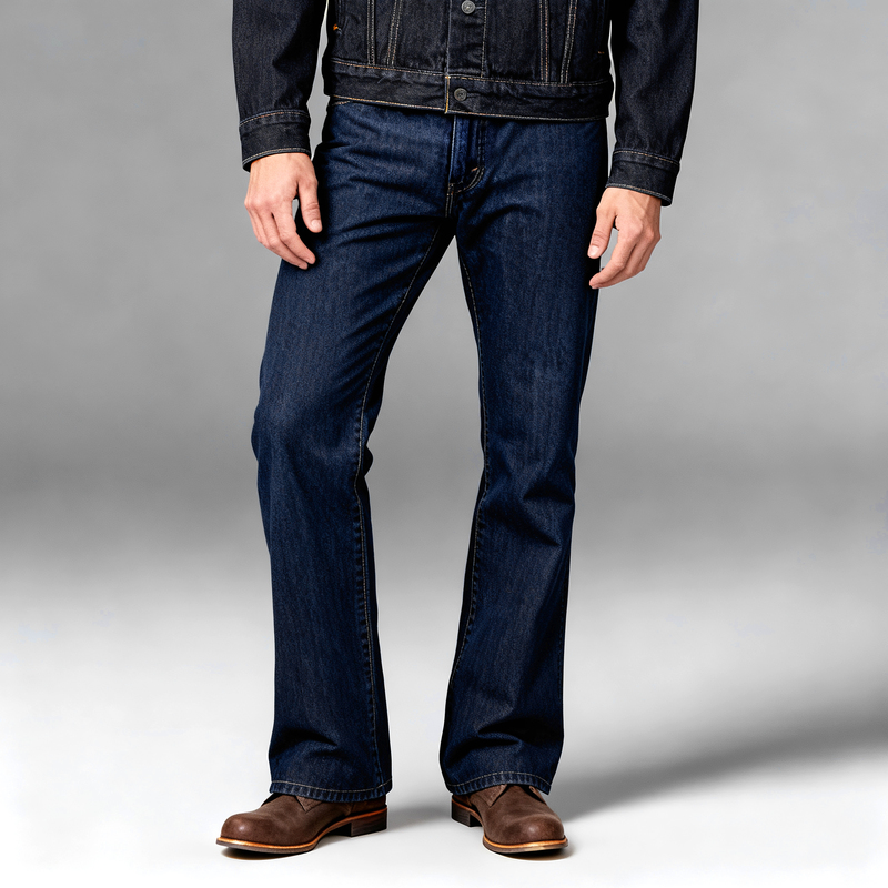 Ret La Meidai Levis 517 Dark Blue Flared Jeans Men's Original Color Pants Spring and Summer Trendy Brand