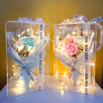 Natural Starry Dried Flower Bouquet Sunflower Immortalized Flower Carnation Birthday gift packaging for girls girlfriends