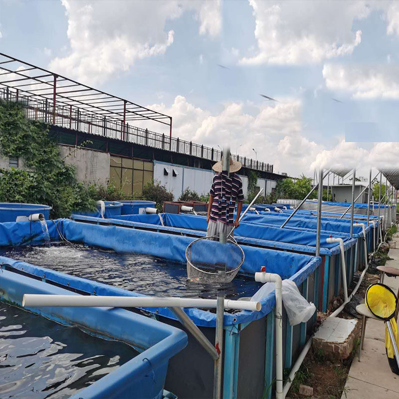 New large outdoor aquaculture fish pond plastic folding pool thick shrimp pond turtle pond koi tarpaulin pool custom made