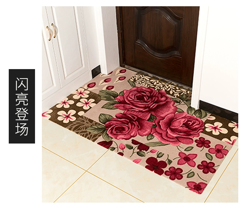 thảm cửa lối vào có thể được cắt thảm sàn mat tấm thảm chùi chân thảm phòng khách ở phía trước của cửa đến cửa nhà kiểu thảm không trơn trượt - Thảm sàn xốp trải sàn