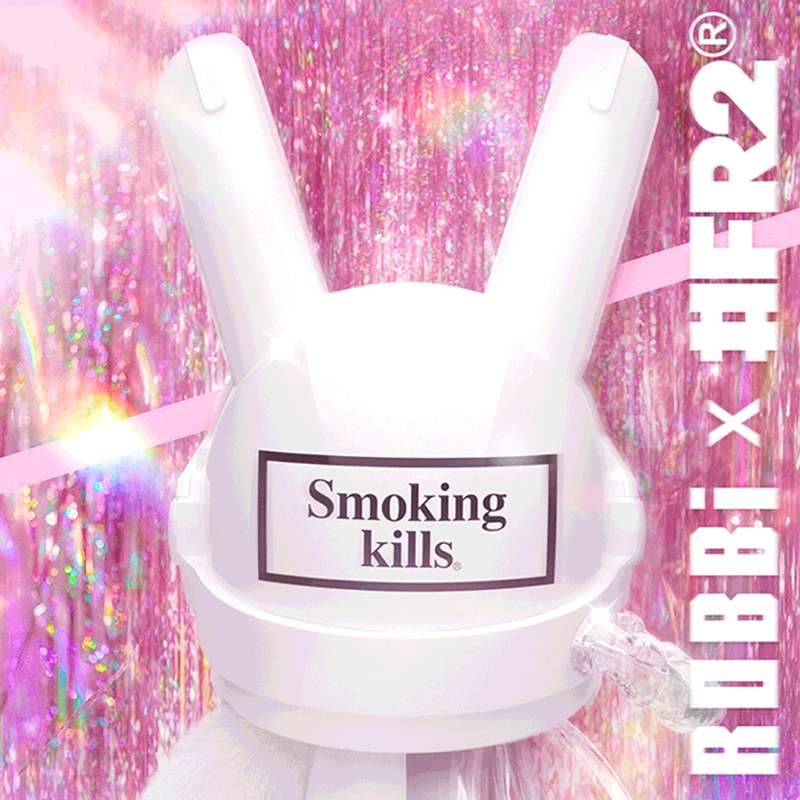 ROBBi x #FR2 Smoking Rabbit 娇雾梦境400%联名潮玩实测体验_潮玩大体_