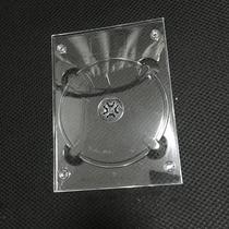Transparent raw material single-chip DVD disc holder (black and white transparent tray CD disc box single disc tray holder